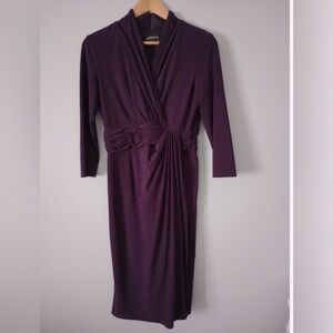 Jones wear Beautiful Plum cotton blend dress Excellent condition Size 4